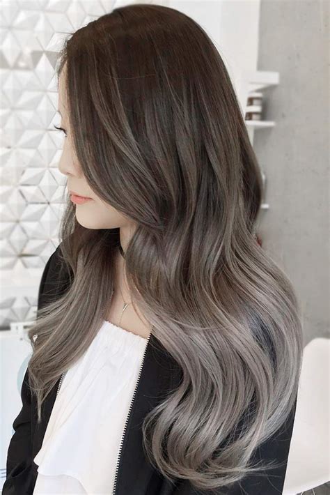 ash ombre hair color|More.